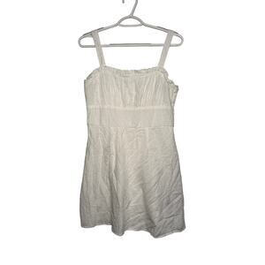 Trixxi white embroidered milkmaid mini dress‎ womens medium romantic ethereal